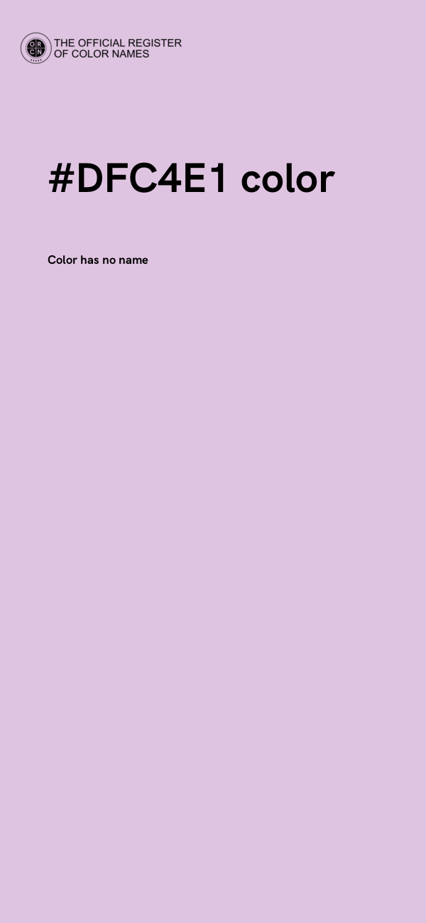 #DFC4E1 color image