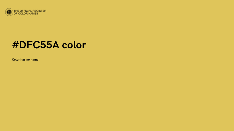 #DFC55A color image
