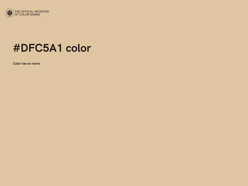 #DFC5A1 color image