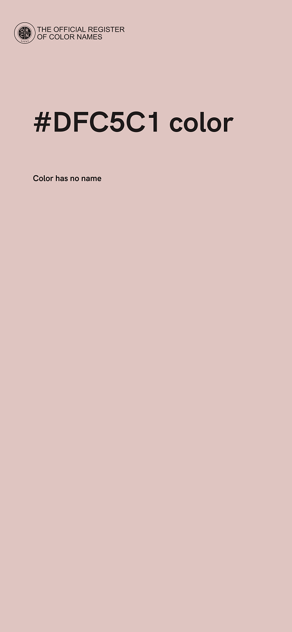 #DFC5C1 color image