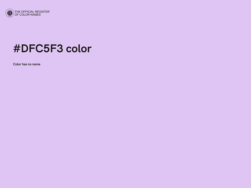 #DFC5F3 color image