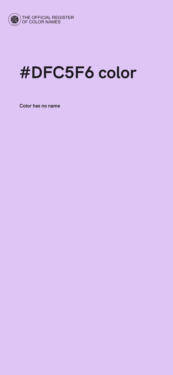 #DFC5F6 color image