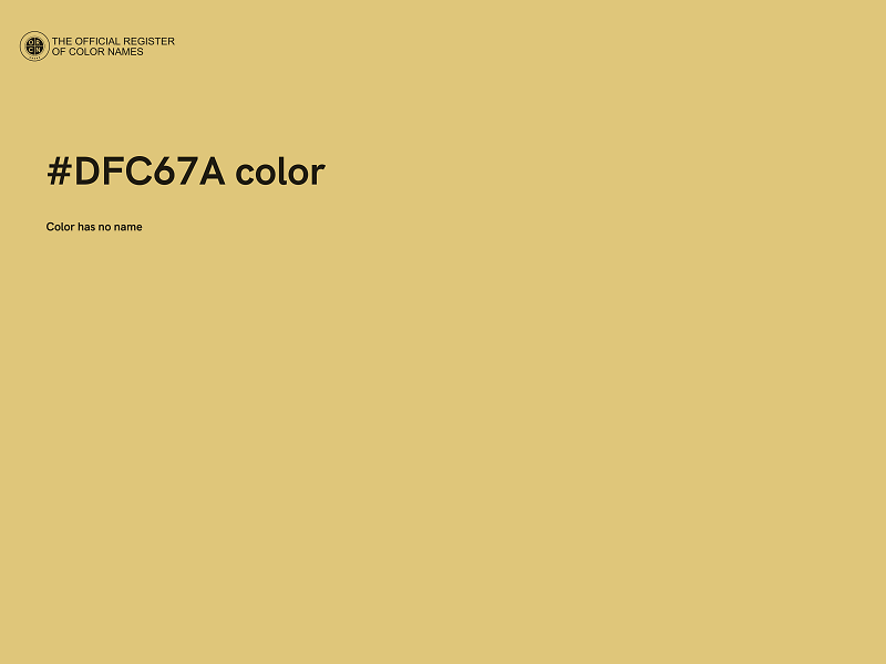 #DFC67A color image