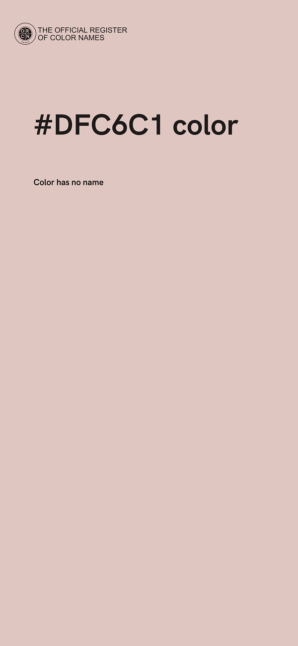 #DFC6C1 color image