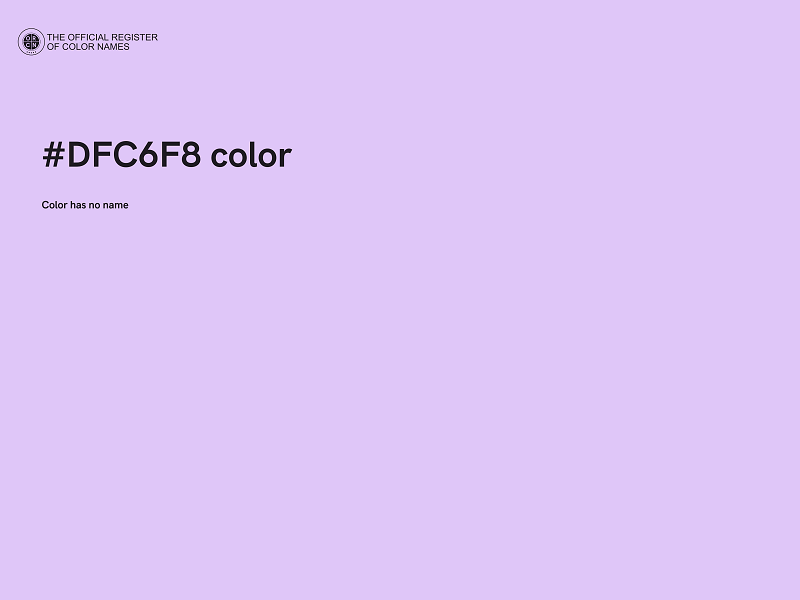 #DFC6F8 color image