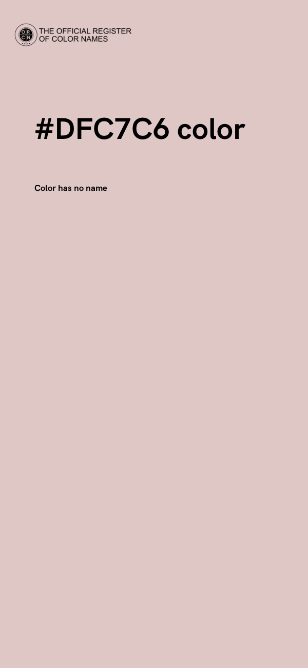 #DFC7C6 color image
