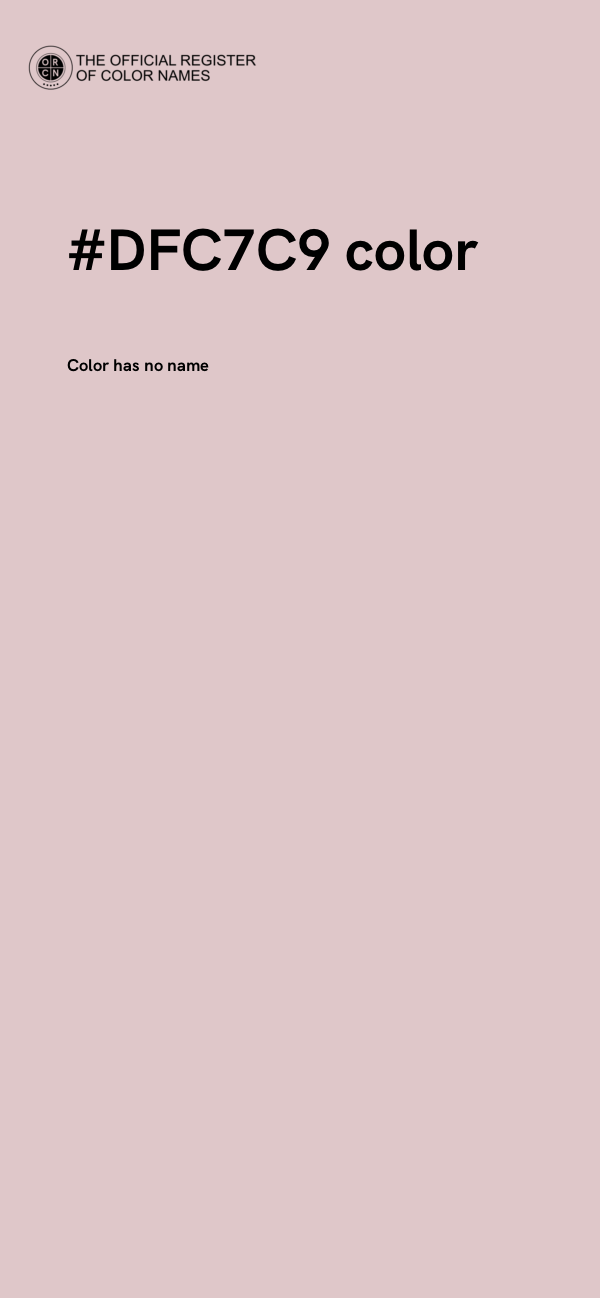 #DFC7C9 color image