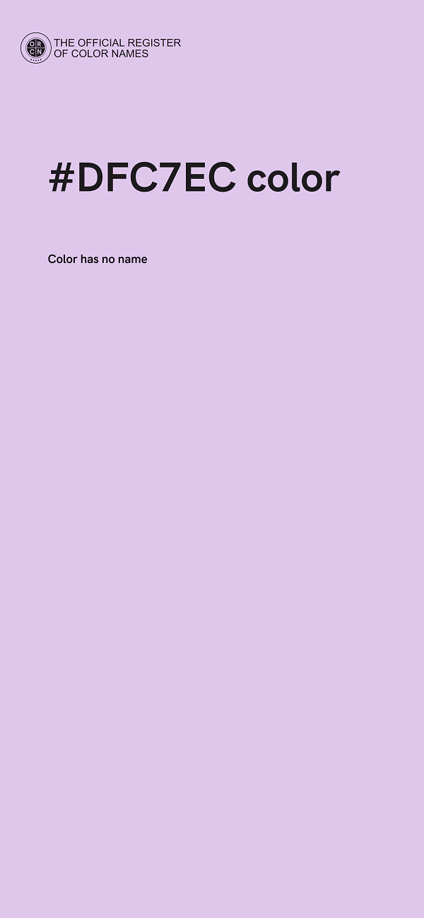 #DFC7EC color image