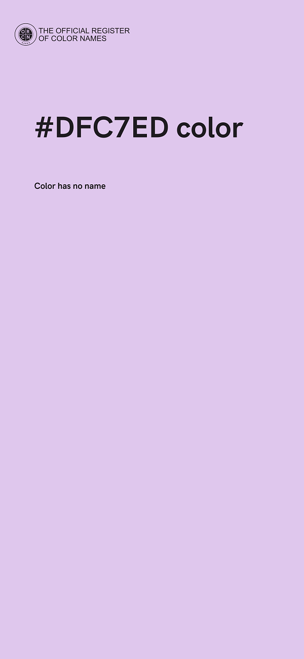 #DFC7ED color image