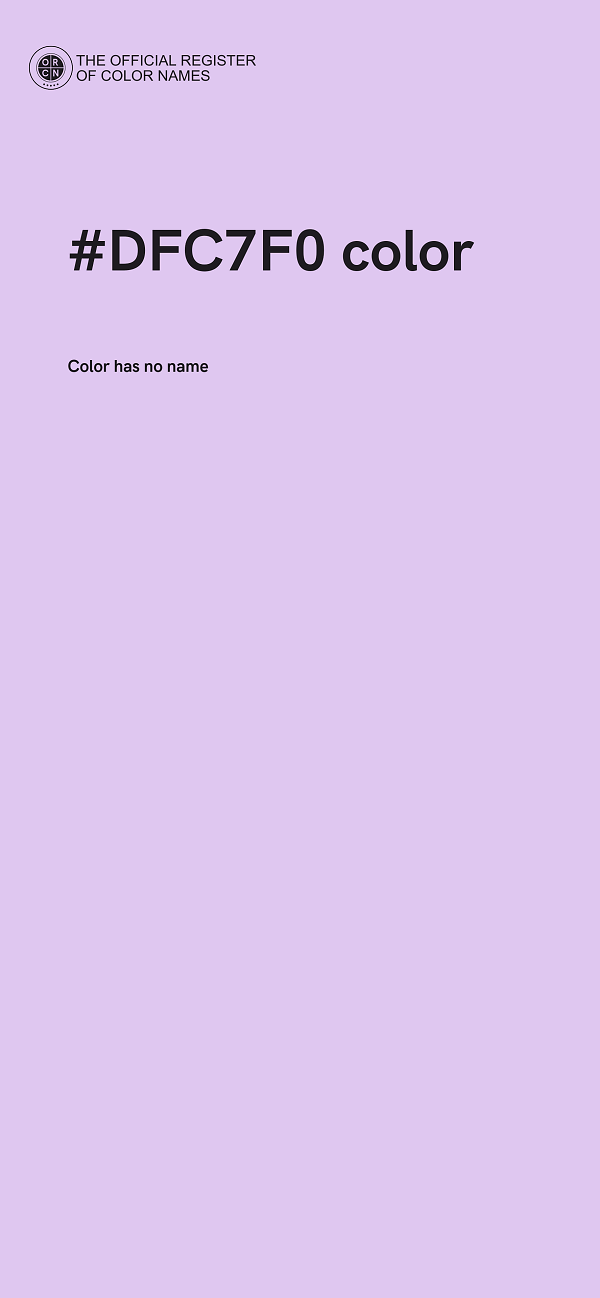 #DFC7F0 color image