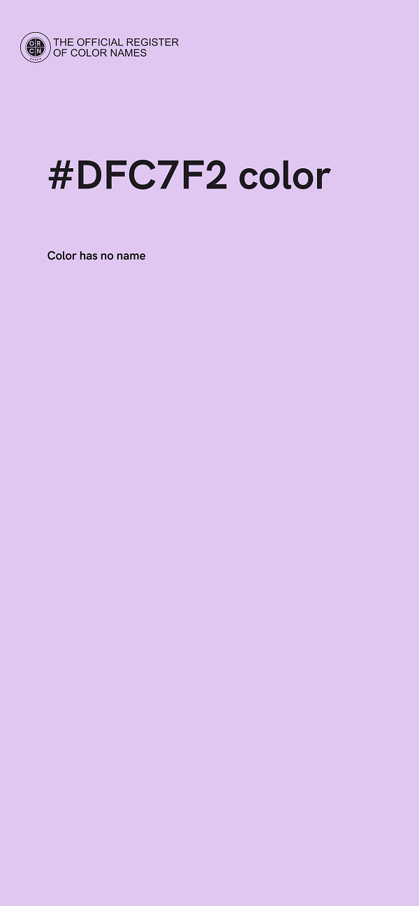 #DFC7F2 color image