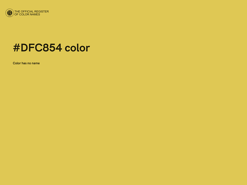 #DFC854 color image