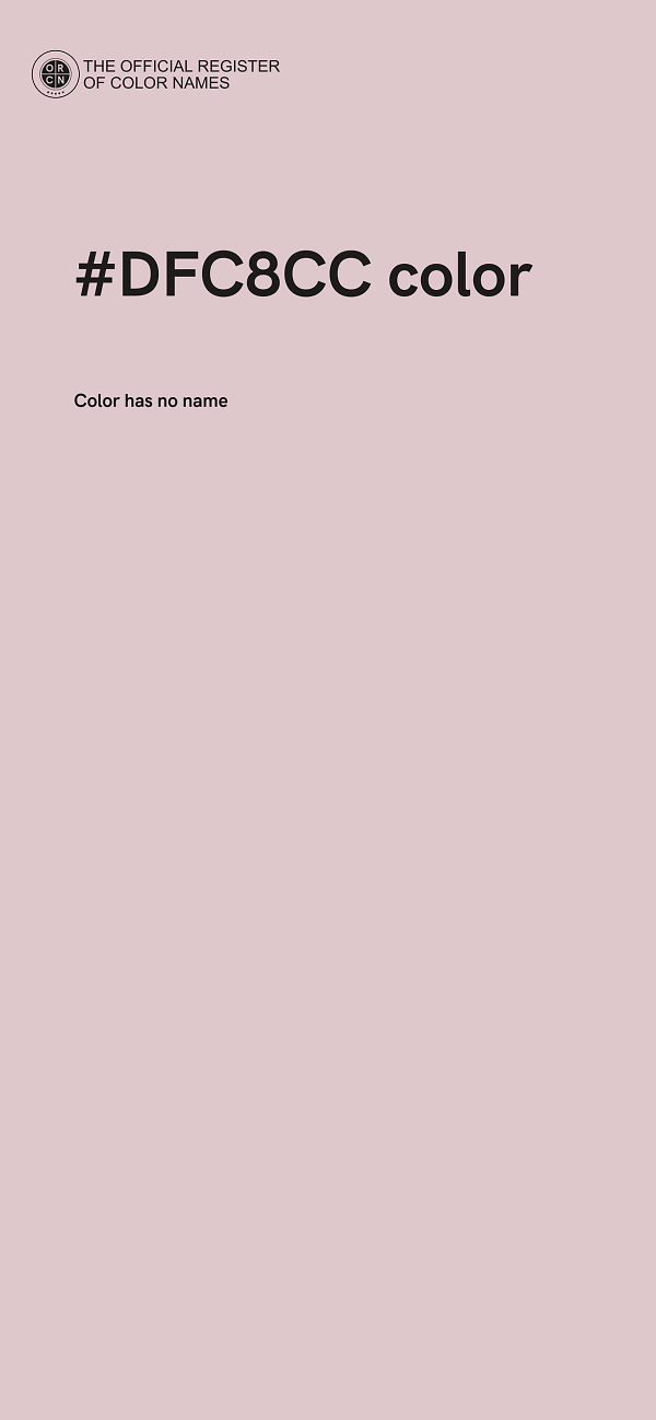 #DFC8CC color image