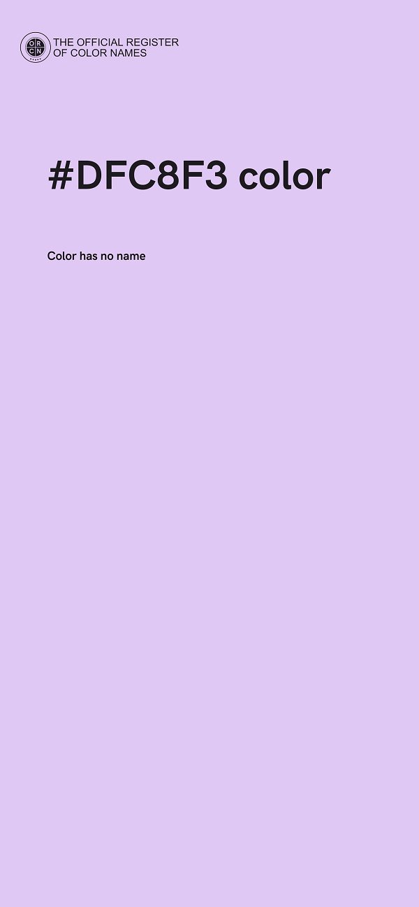 #DFC8F3 color image