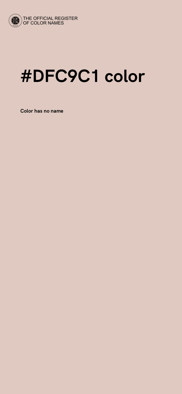 #DFC9C1 color image