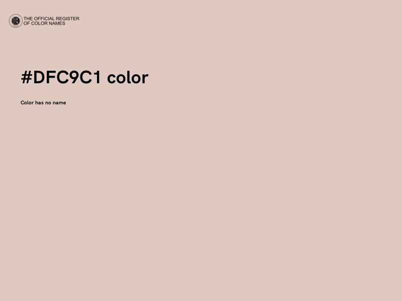 #DFC9C1 color image