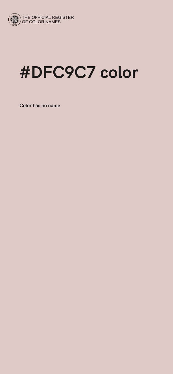 #DFC9C7 color image