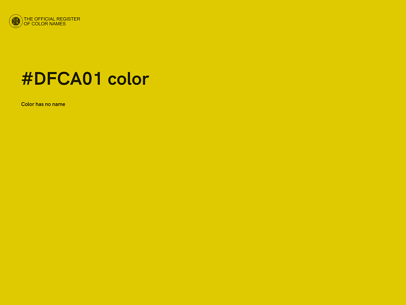 #DFCA01 color image