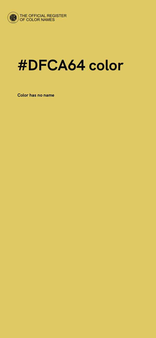 #DFCA64 color image