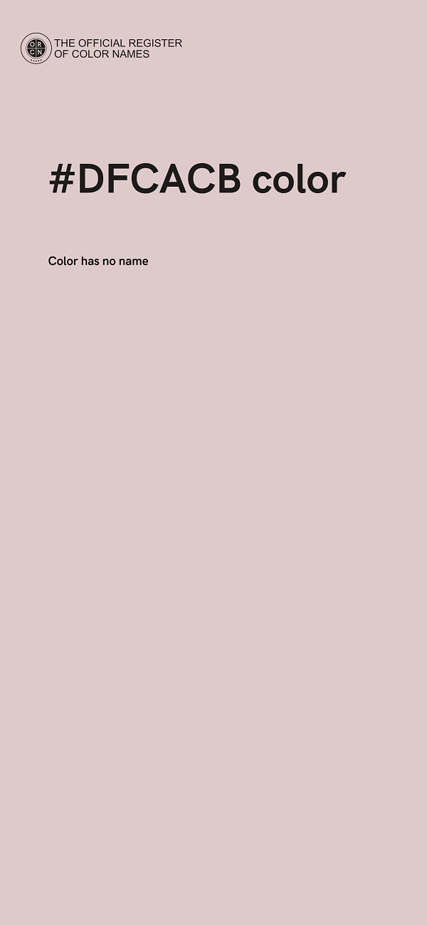 #DFCACB color image