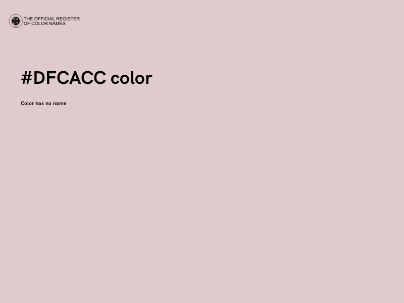 #DFCACC color image