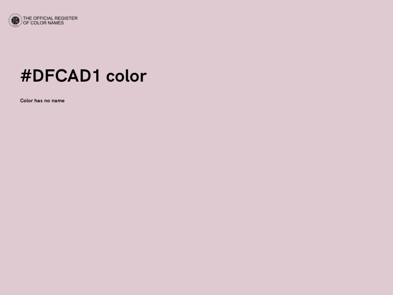 #DFCAD1 color image