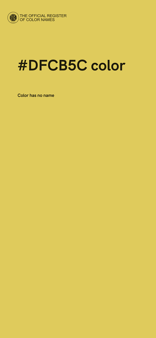 #DFCB5C color image