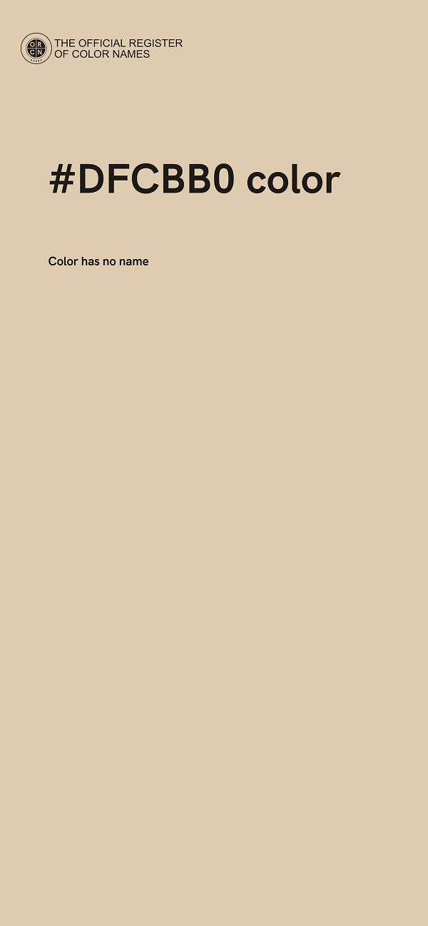 #DFCBB0 color image