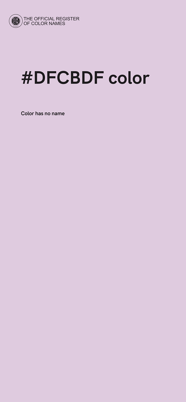#DFCBDF color image