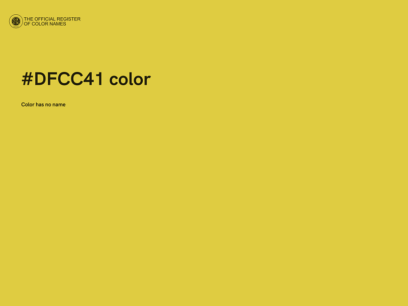 #DFCC41 color image