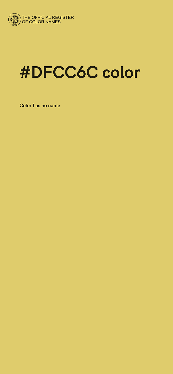 #DFCC6C color image