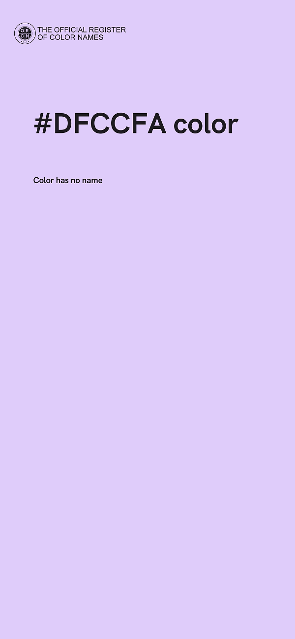 #DFCCFA color image