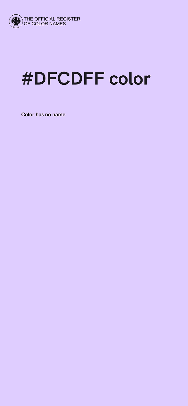 #DFCDFF color image