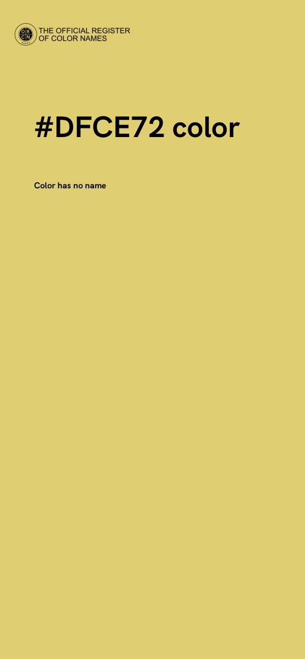 #DFCE72 color image