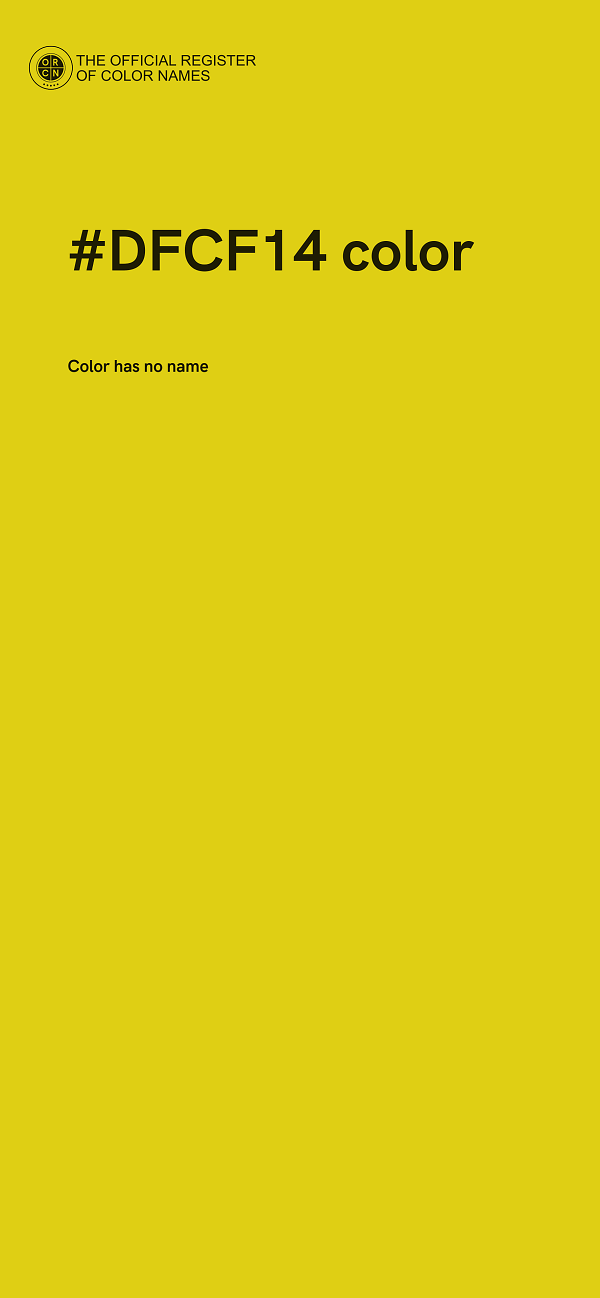 #DFCF14 color image
