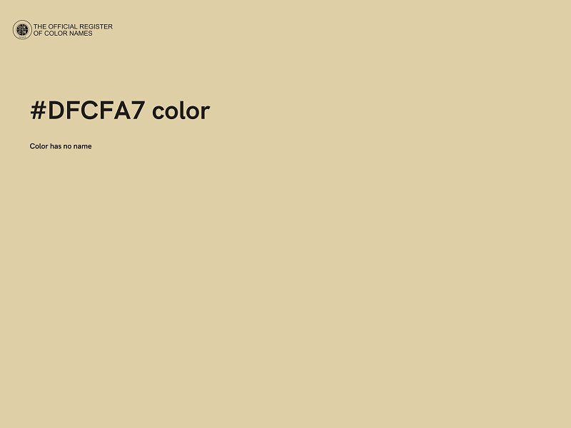 #DFCFA7 color image