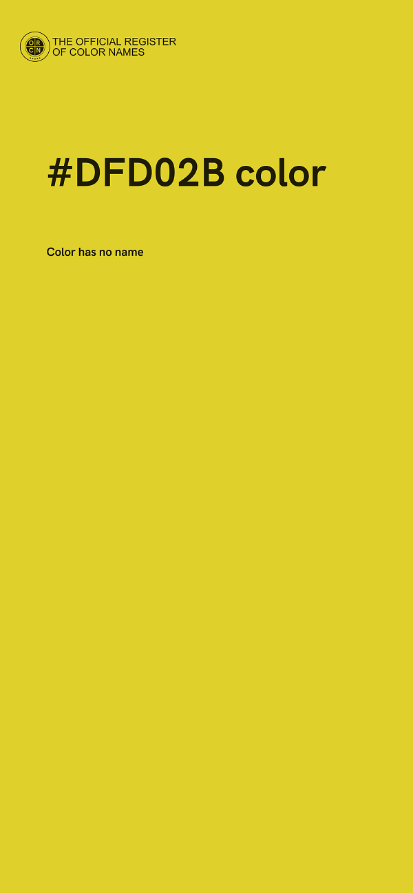 #DFD02B color image