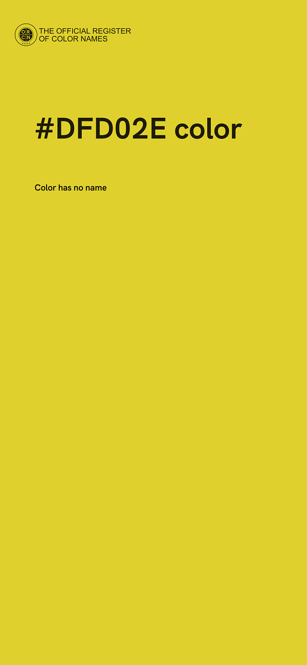 #DFD02E color image