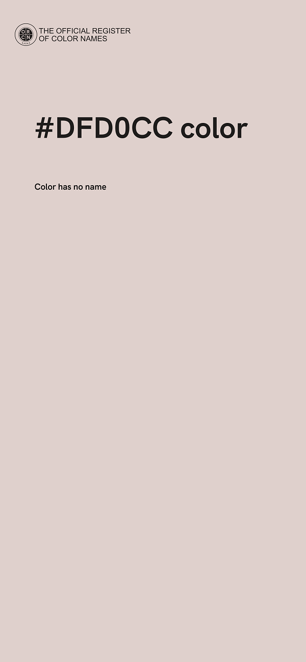 #DFD0CC color image