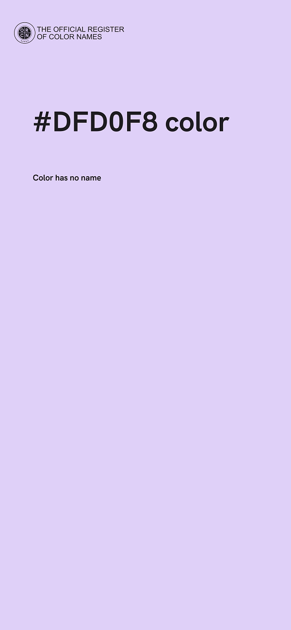 #DFD0F8 color image