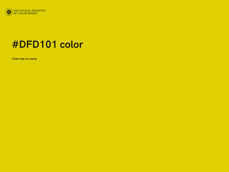 #DFD101 color image