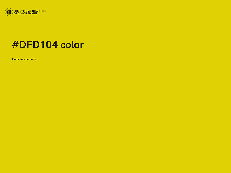 #DFD104 color image