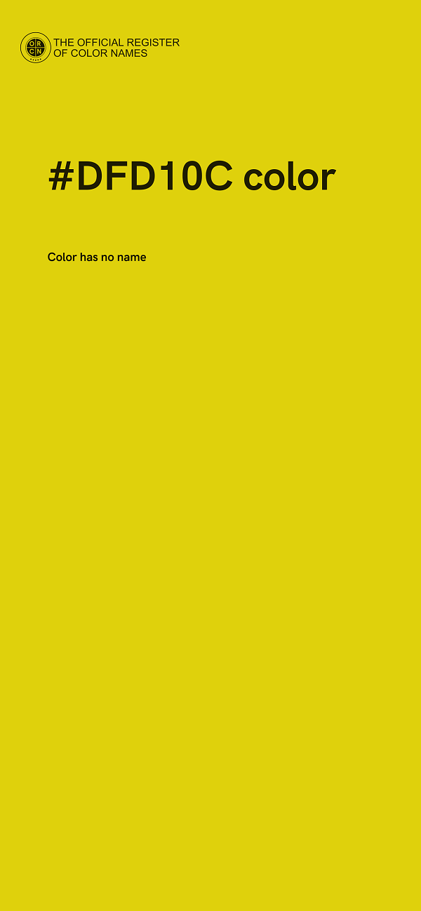 #DFD10C color image