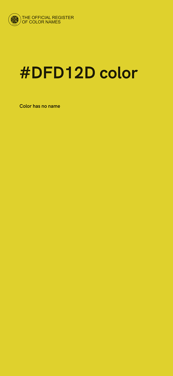 #DFD12D color image