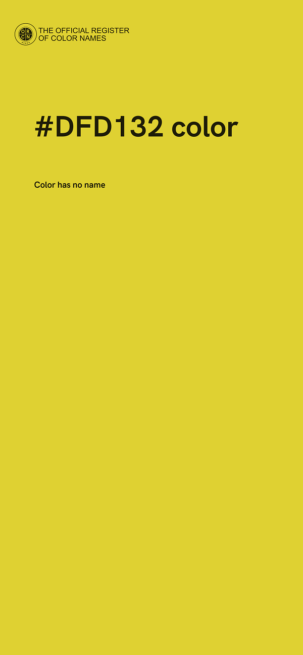 #DFD132 color image