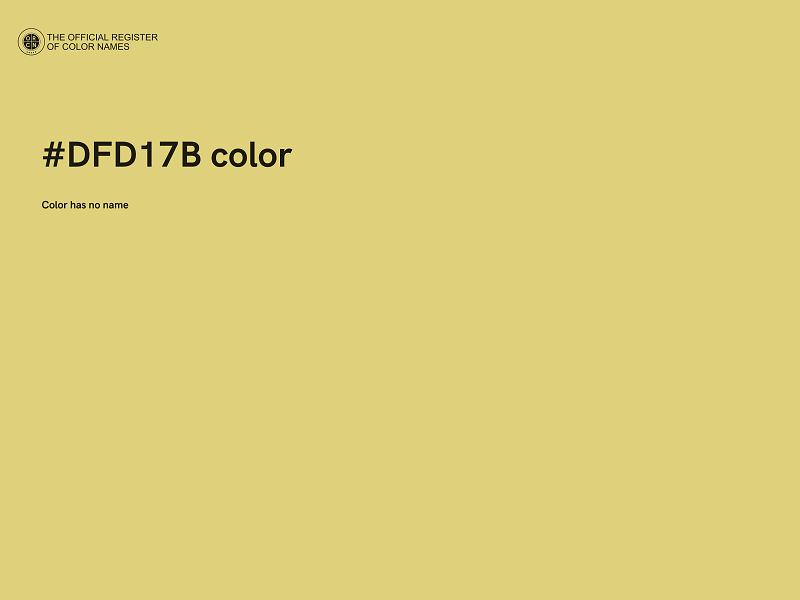 #DFD17B color image