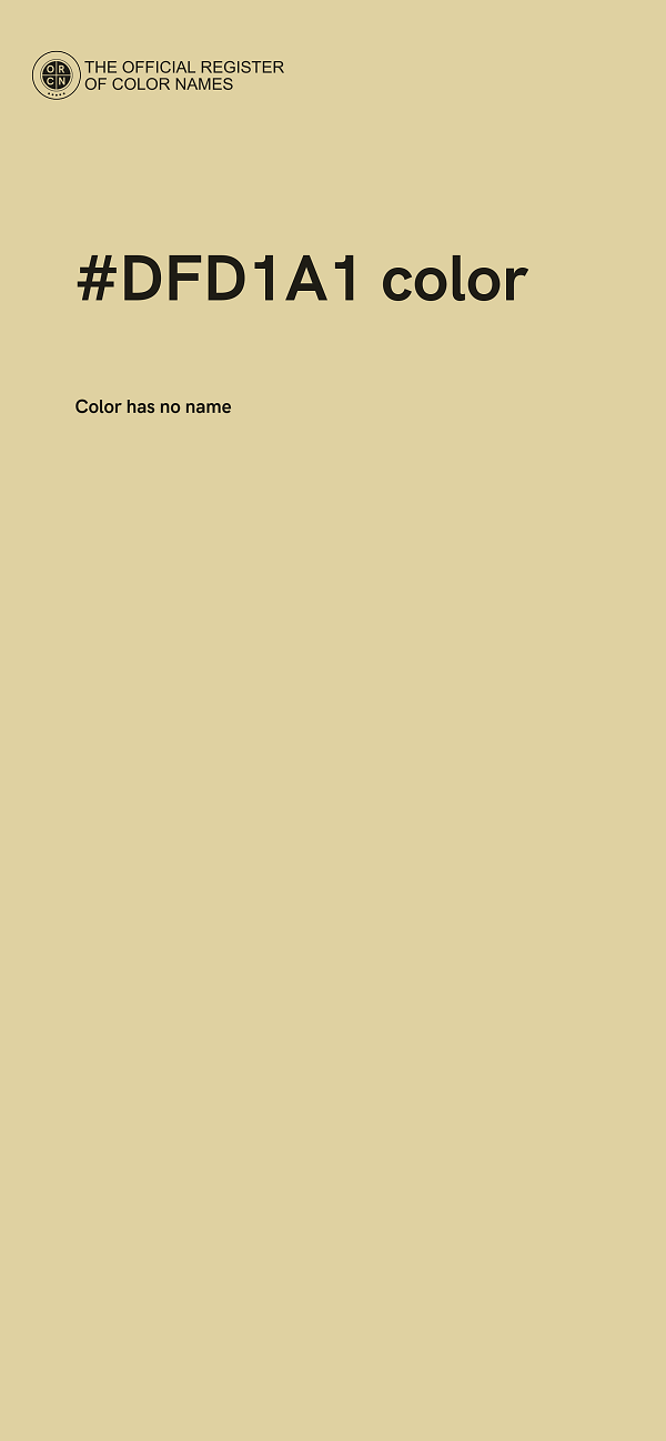 #DFD1A1 color image