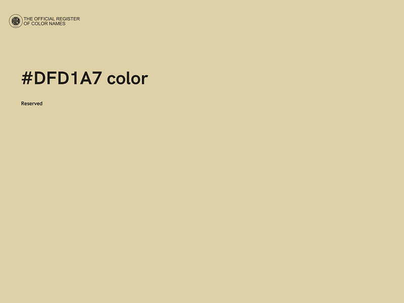#DFD1A7 color image