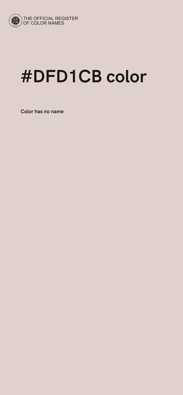 #DFD1CB color image