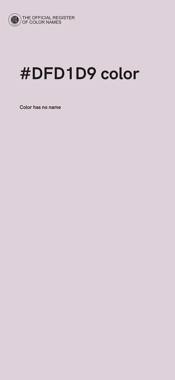 #DFD1D9 color image